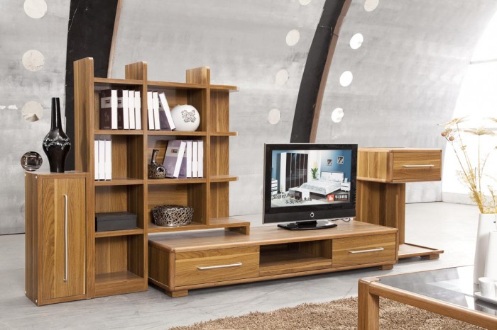 tv cabinets 7 700x466 - Đặt Tivi ở vị trí nào trong phòng khách?