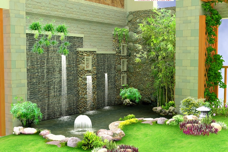 san vuon dep 1 - Bàn về sân vườn đẹp đi cùng kiến trúc chung của ngôi nhà